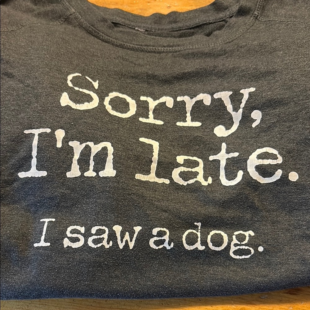 Dog Lover's Black Sweatshirt Womens M/L